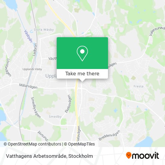 Vatthagens Arbetsområde map