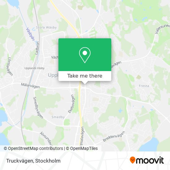 Truckvägen map