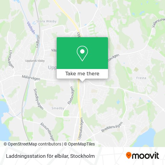 Laddningsstation för elbilar map