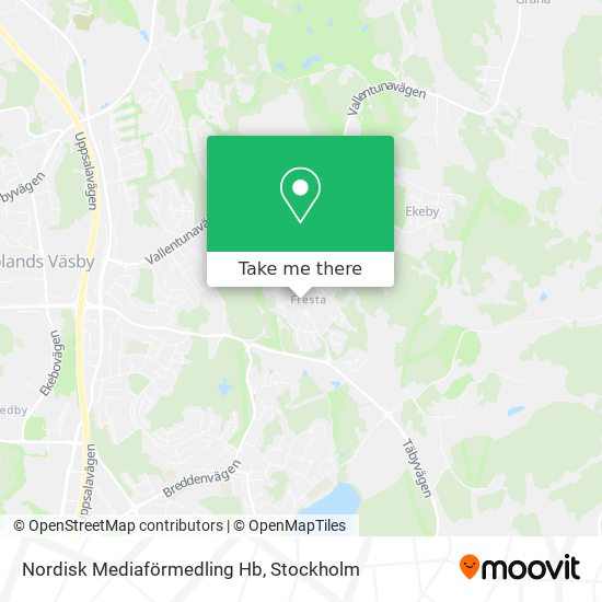 Nordisk Mediaförmedling Hb map