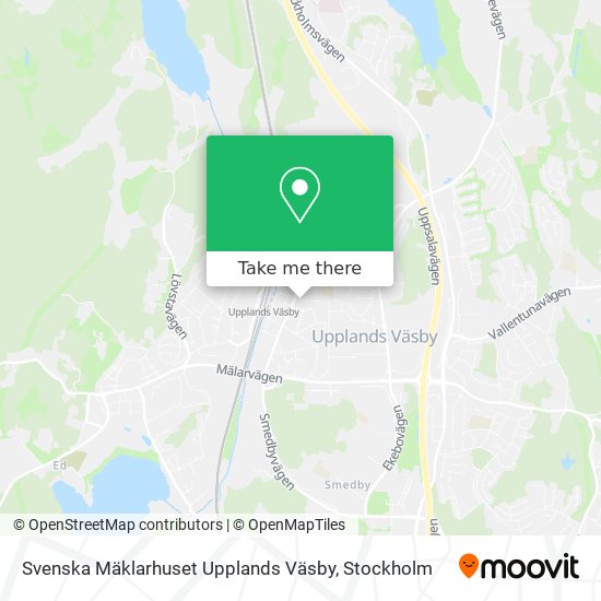 Svenska Mäklarhuset Upplands Väsby map