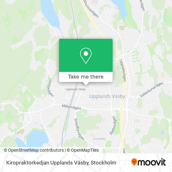 Kiropraktorkedjan Upplands Väsby map