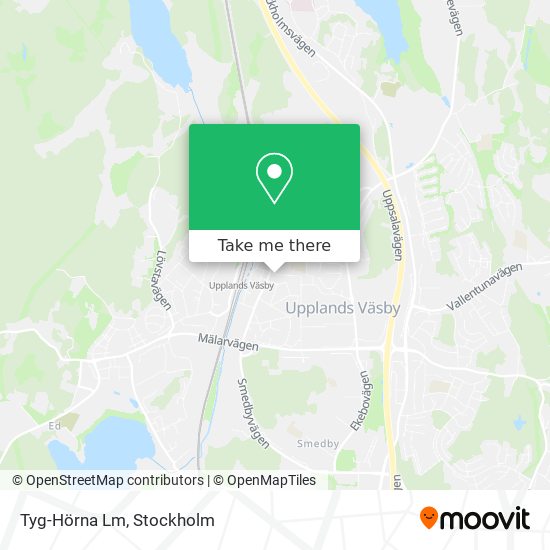 Tyg-Hörna Lm map