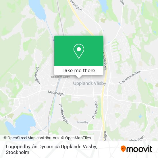 Logopedbyrån Dynamica Upplands Väsby map