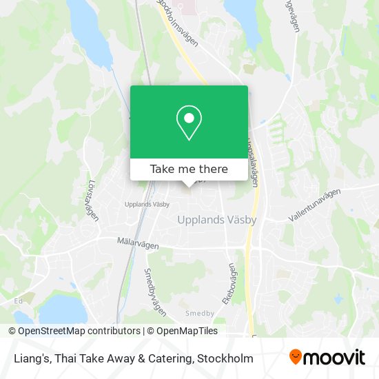 Liang's, Thai Take Away & Catering map