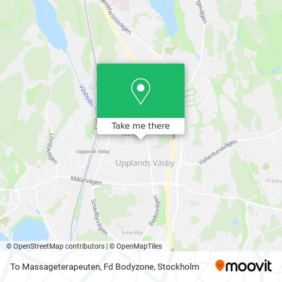 To Massageterapeuten, Fd Bodyzone map