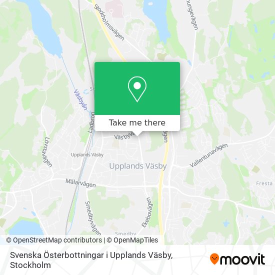 Svenska Österbottningar i Upplands Väsby map