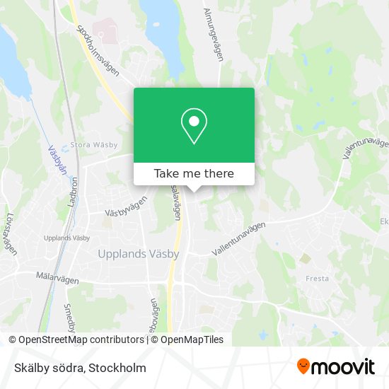 Skälby södra map