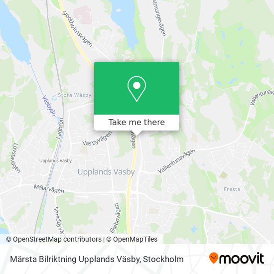 Märsta Bilriktning Upplands Väsby map