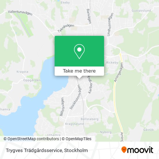 Trygves Trädgårdsservice map