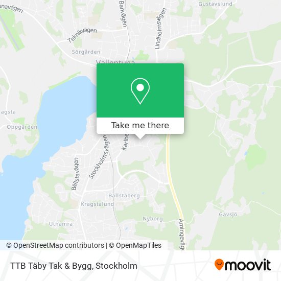 TTB Täby Tak & Bygg map