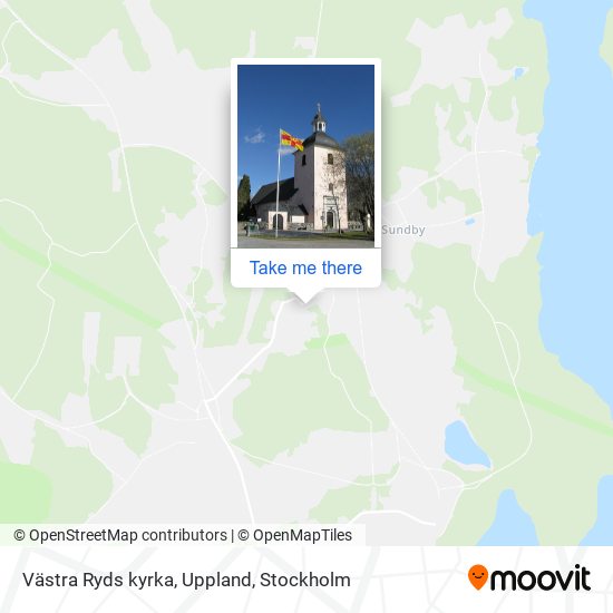 Västra Ryds kyrka, Uppland map