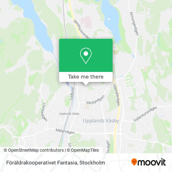 Föräldrakooperativet Fantasia map