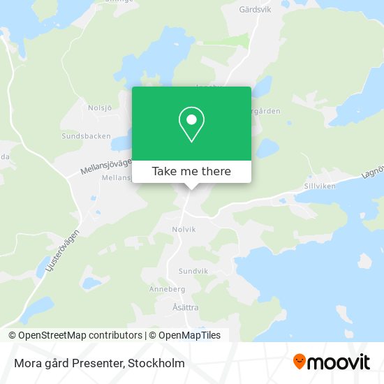 Mora gård Presenter map