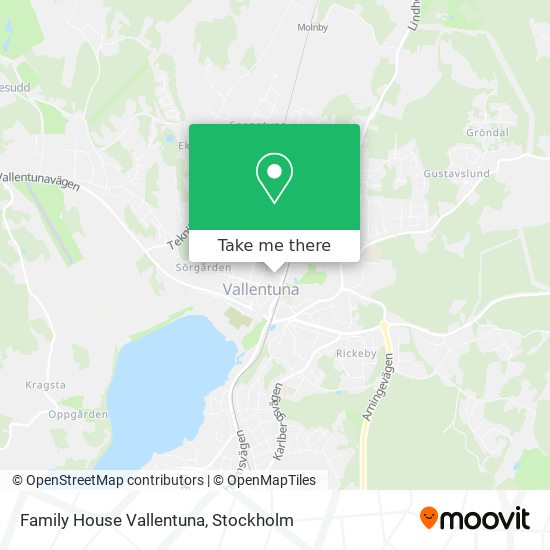 Family House Vallentuna map