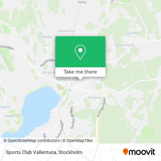 Sports Club Vallentuna map