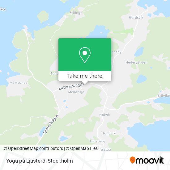 Yoga på Ljusterö map