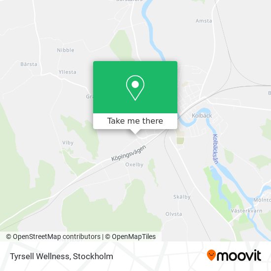 Tyrsell Wellness map