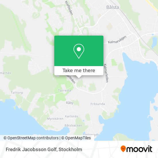 Fredrik Jacobsson Golf map