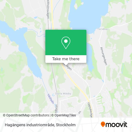 Hagängens industriområde map