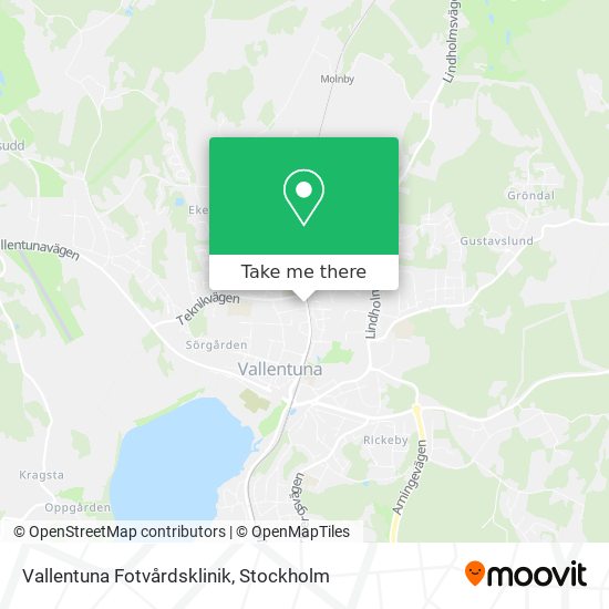 Vallentuna Fotvårdsklinik map