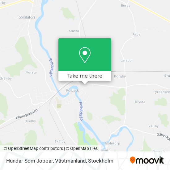 Hundar Som Jobbar, Västmanland map