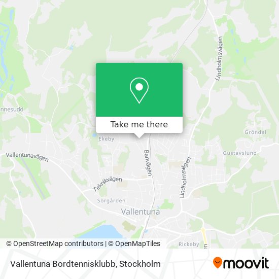 Vallentuna Bordtennisklubb map