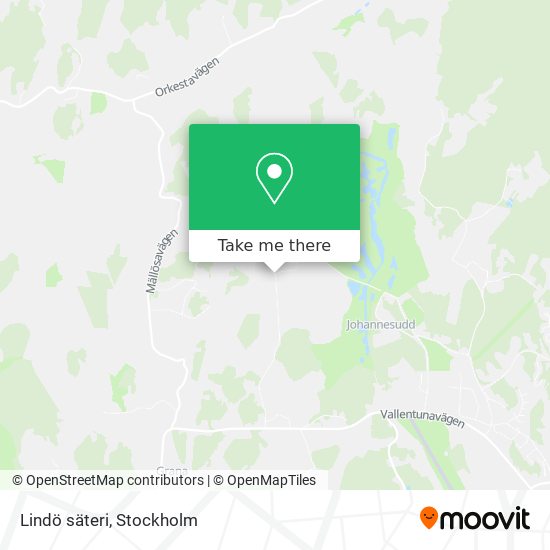 Lindö säteri map