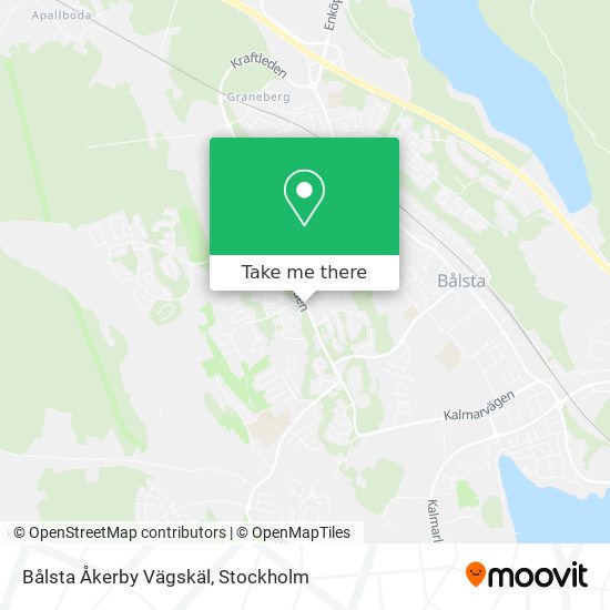 Bålsta Åkerby Vägskäl map