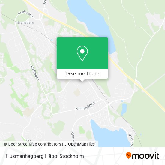 Husmanhagberg Håbo map