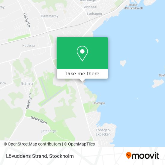 Lövuddens Strand map