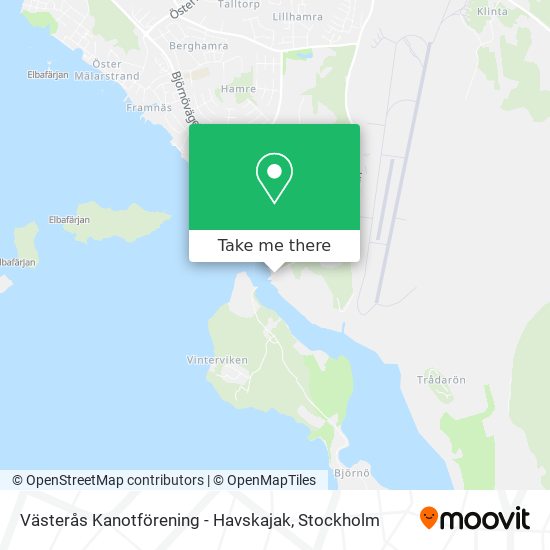 Västerås Kanotförening - Havskajak map