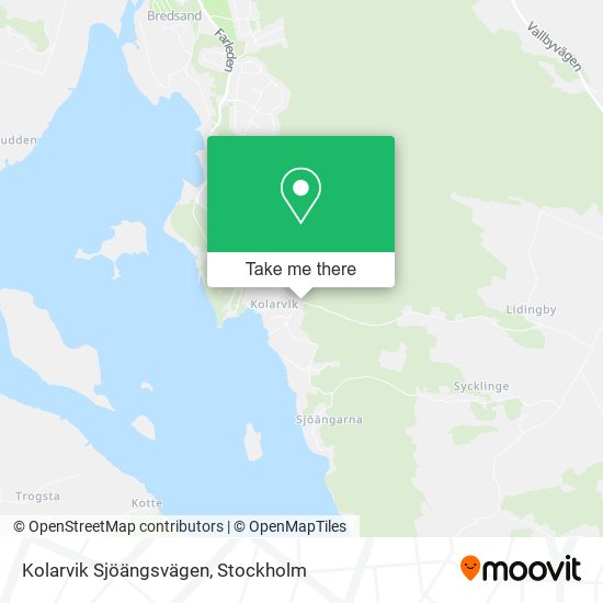Kolarvik Sjöängsvägen map