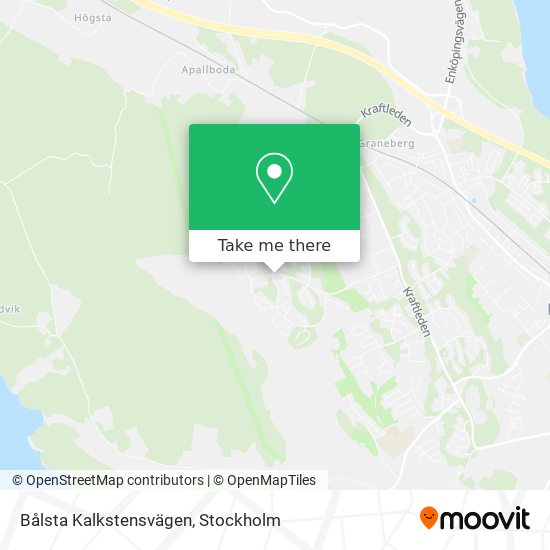 Bålsta Kalkstensvägen map