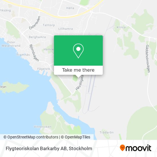 Flygteoriskolan Barkarby AB map