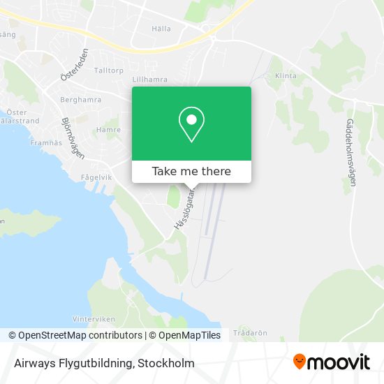 Airways Flygutbildning map