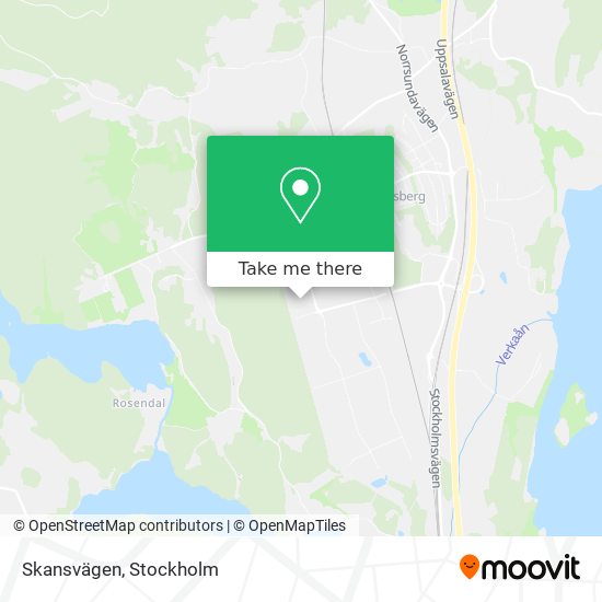 Skansvägen map