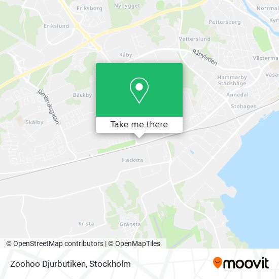 Zoohoo Djurbutiken map