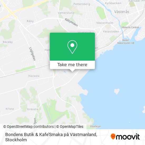 Bondens Butik & Kafe’Smaka på Västmanland map