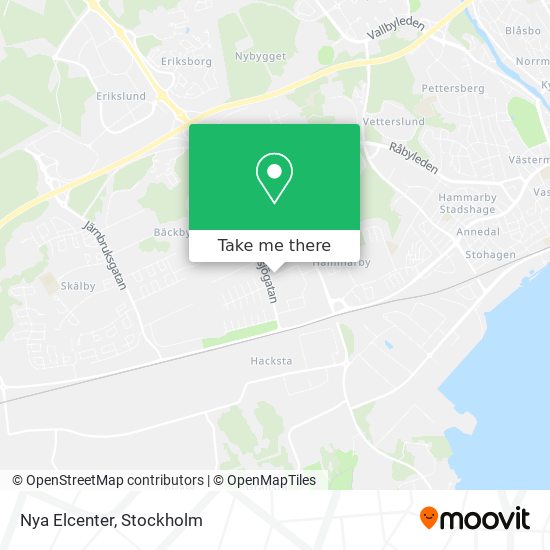 Nya Elcenter map