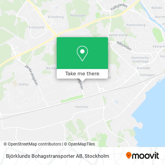 Björklunds Bohagstransporter AB map