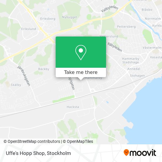 Uffe's Hopp Shop map