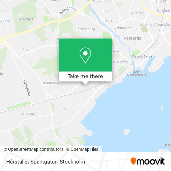 Hårstället Spantgatan map