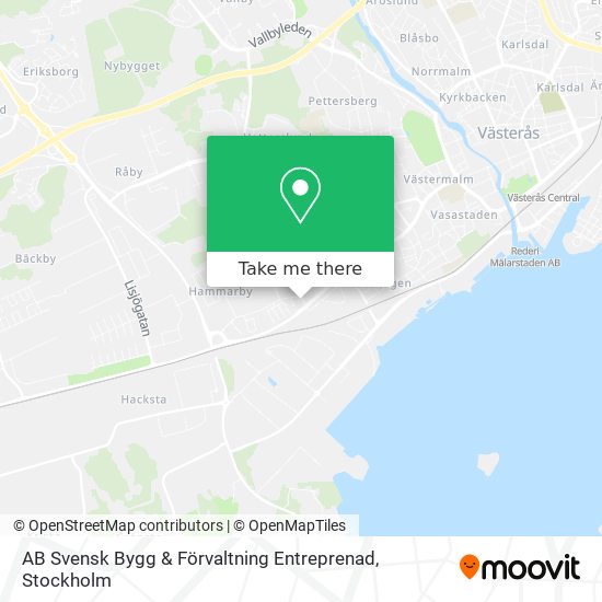 AB Svensk Bygg & Förvaltning Entreprenad map