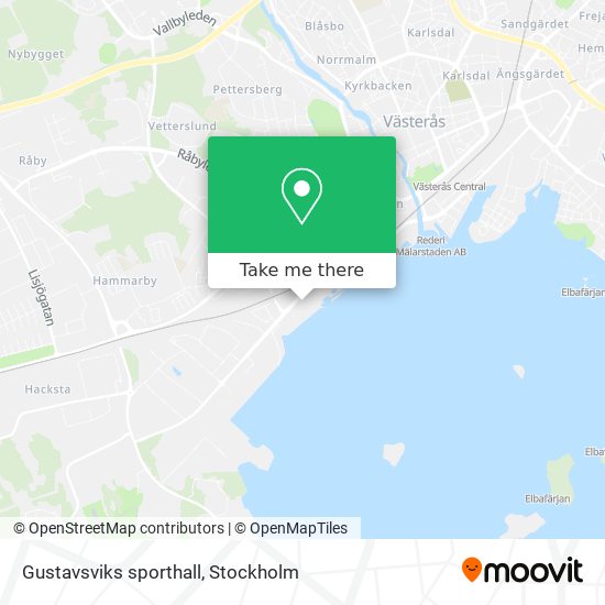 Gustavsviks sporthall map