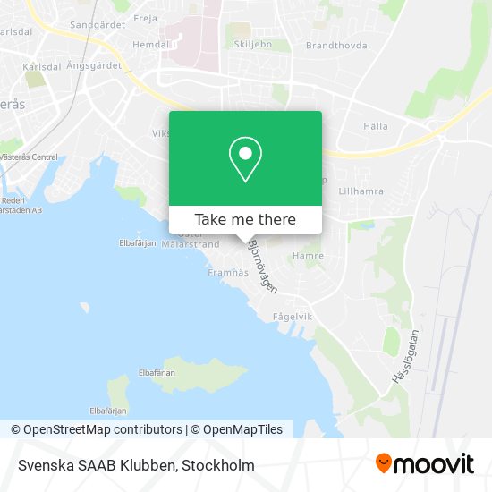 Svenska SAAB Klubben map