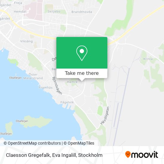 Claesson Gregefalk, Eva Ingalill map