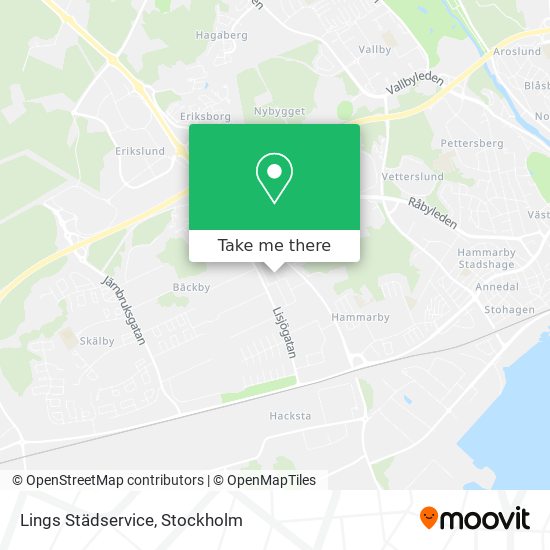 Lings Städservice map