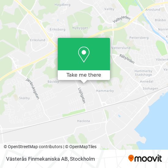 Västerås Finmekaniska AB map