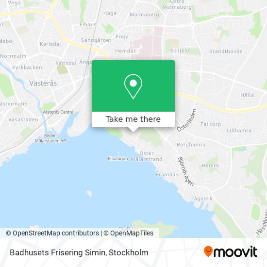 Badhusets Frisering Simin map